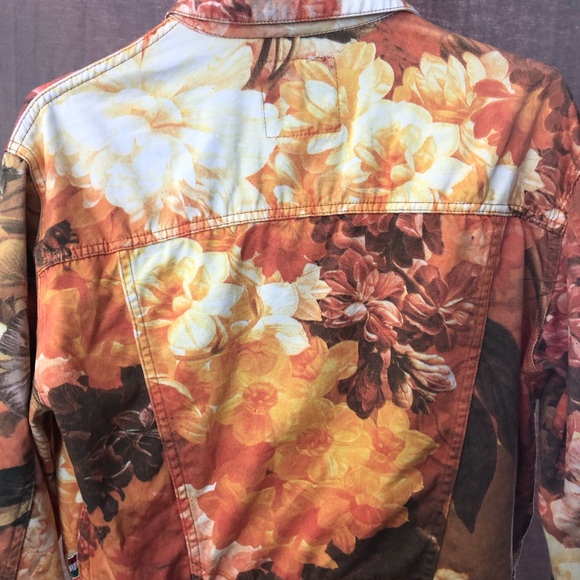 Moschino Autumn Flowers 90s Printed Crop Jacket Rare Vintage Piece - Picture 4 of 14